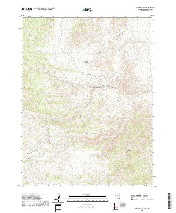 Mormon Jack Pass 2021 topographic map thumbnail