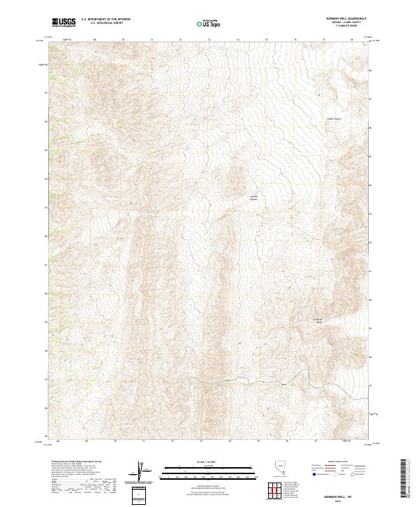 Mormon Well 2021 topographic map thumbnail