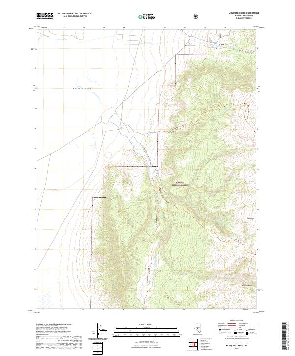 Mosquito Creek topographic map thumbnail