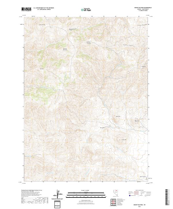 Mount Blitzen 2021 topographic map thumbnail