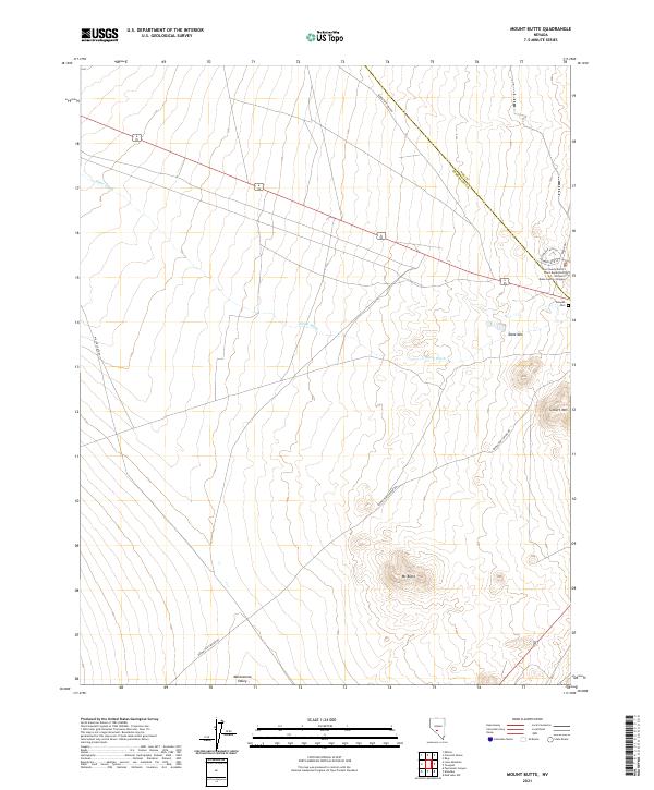 Mount Butte 2021 topographic map thumbnail