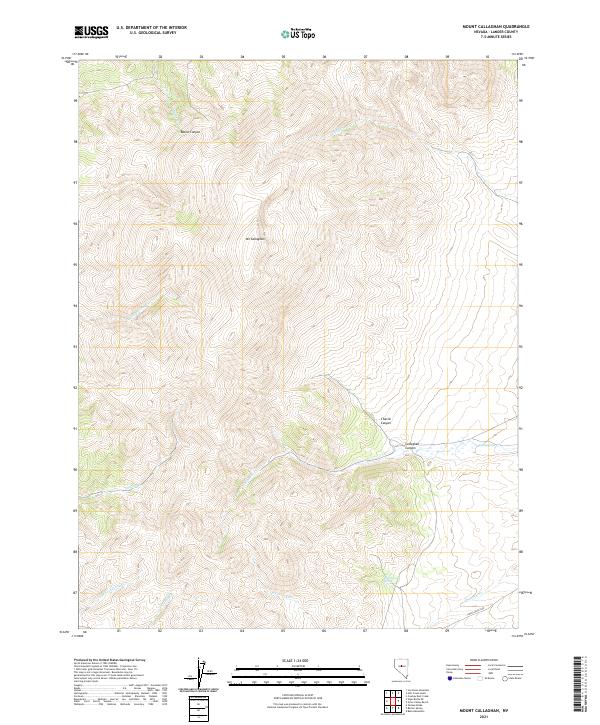 Mount Callaghan 2021 topographic map thumbnail