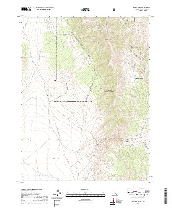 Mount Hamilton topographic map thumbnail