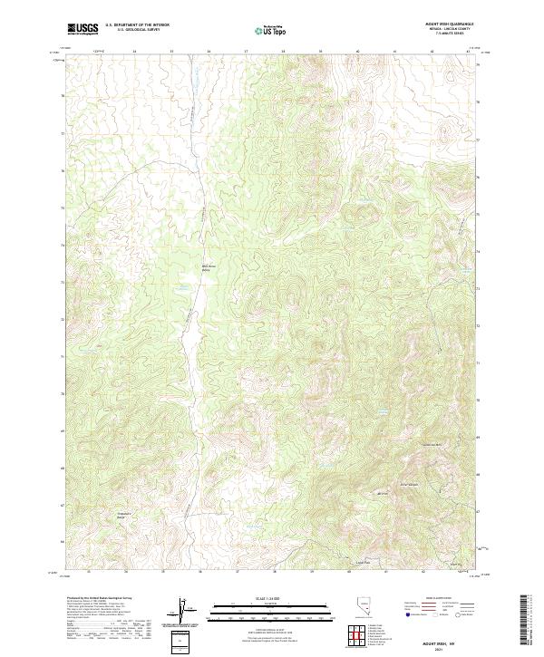 Mount Irish 2021 topographic map thumbnail