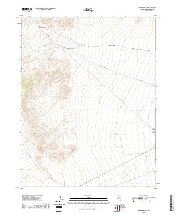 Mount Irish SE topographic map thumbnail
