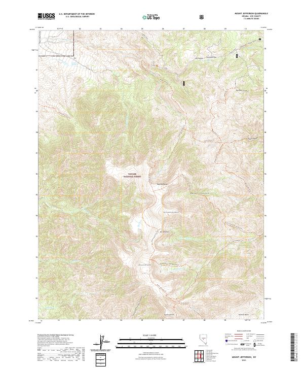 Mount Jefferson 2021 topographic map thumbnail