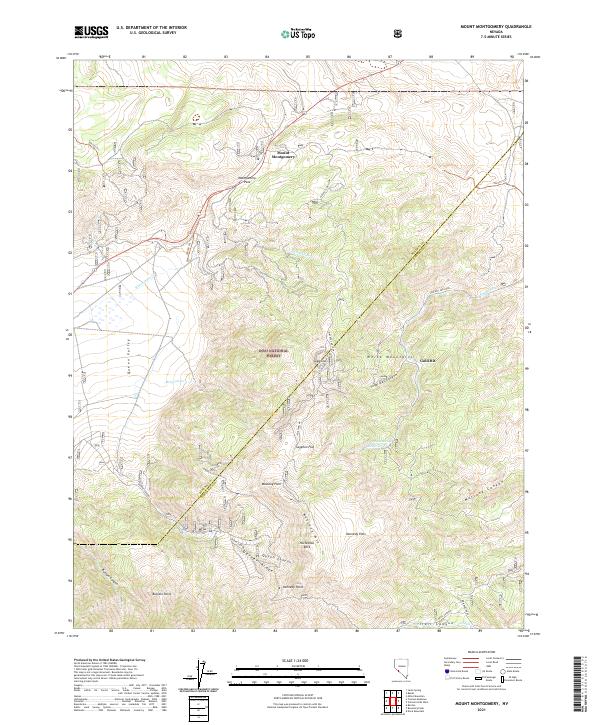 Mount Montgomery 2021 topographic map thumbnail