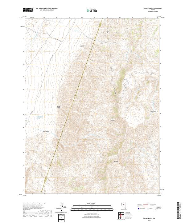 Mount Moses 2021 topographic map thumbnail