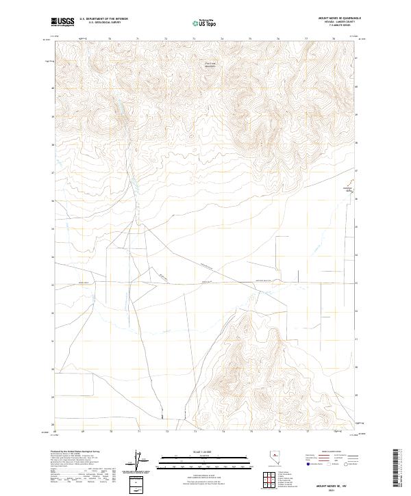 Mount Moses SE 2021 topographic map thumbnail
