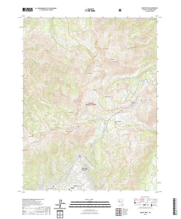 Mount Rose 2021 topographic map thumbnail