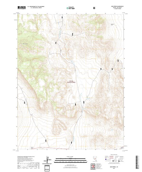 Mud Spring 2021 topographic map thumbnail