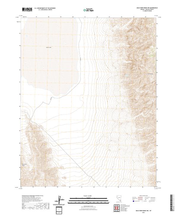 Mule Deer Ridge NW topographic map thumbnail