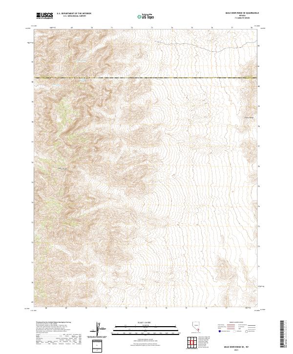 Mule Deer Ridge SE topographic map thumbnail