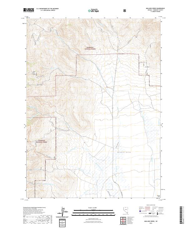 Mullinix Creek topographic map thumbnail