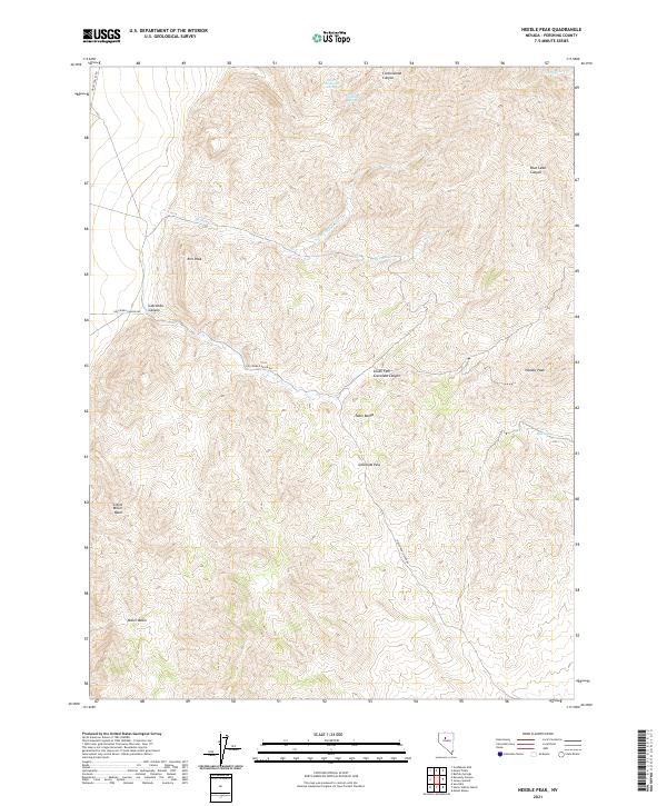 Needle Peak 2021 topographic map thumbnail