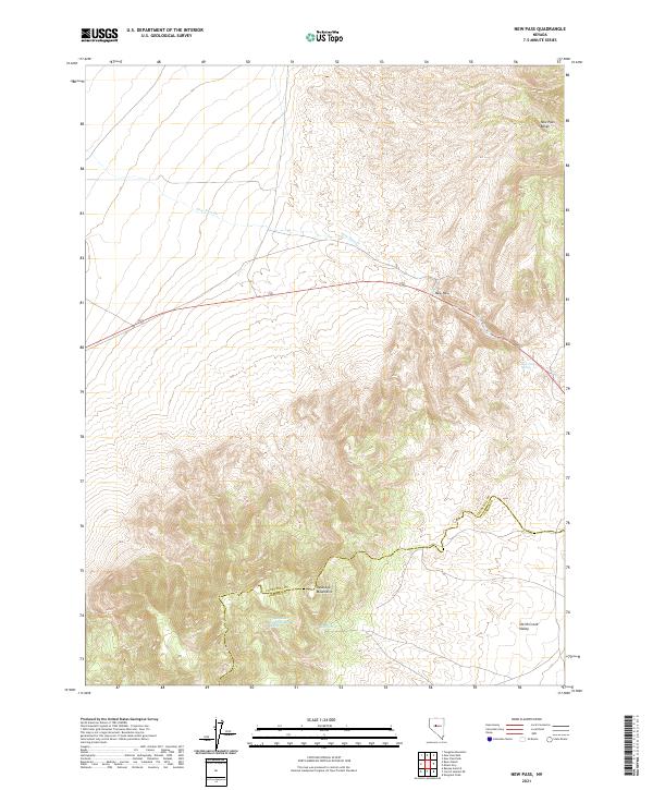 New Pass topographic map thumbnail