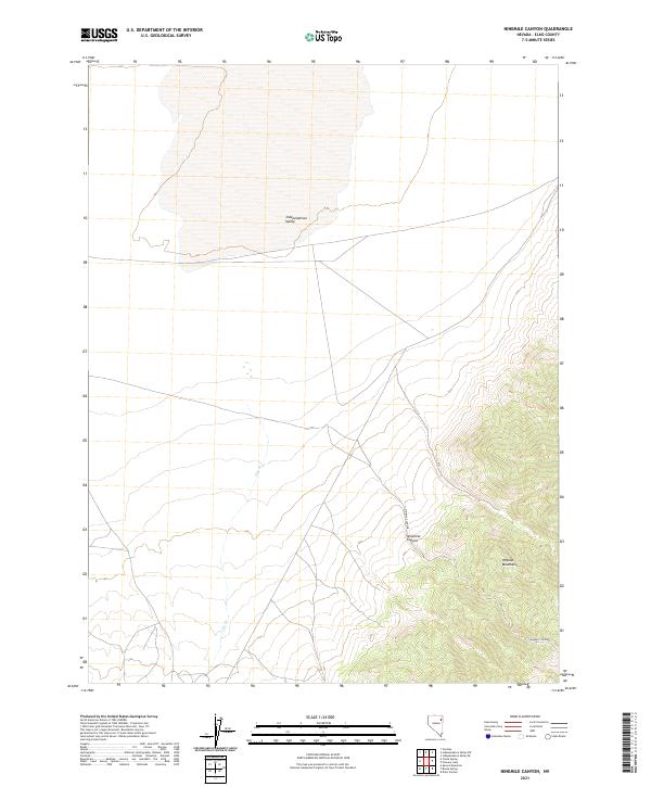 Ninemile Canyon 2021 topographic map thumbnail