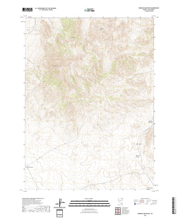 Ninemile Mountain 2021 topographic map thumbnail