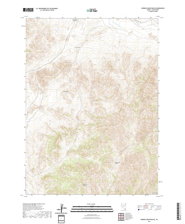 Ninemile Mountain NE topographic map thumbnail