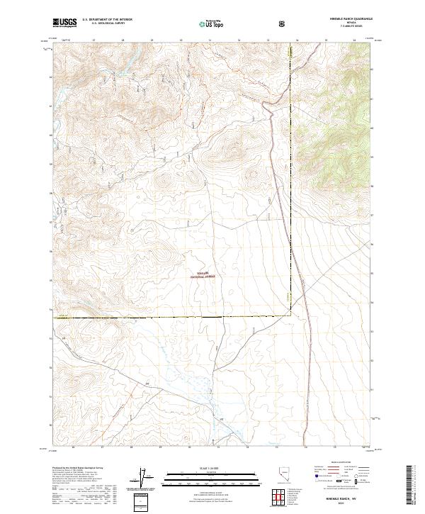Ninemile Ranch 2021 topographic map thumbnail