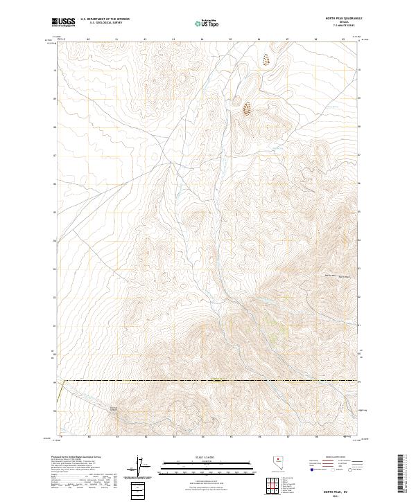 North Peak 2021 topographic map thumbnail
