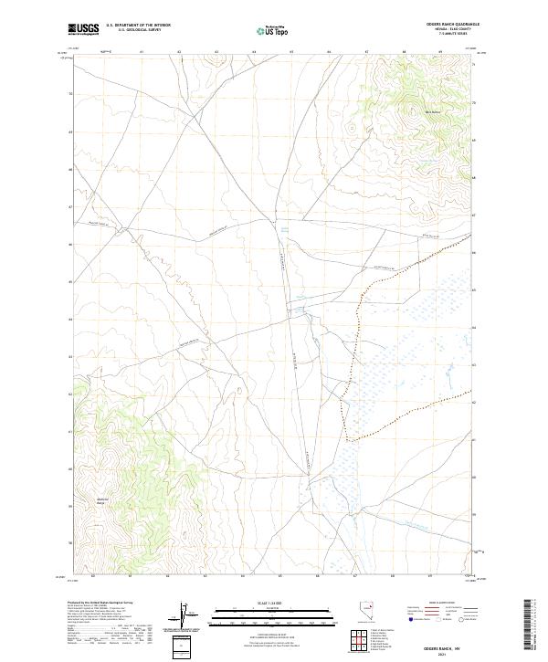 Odgers Ranch 2021 topographic map thumbnail