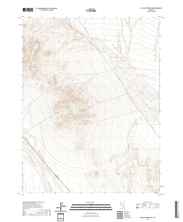 Outlaw Springs NE topographic map thumbnail