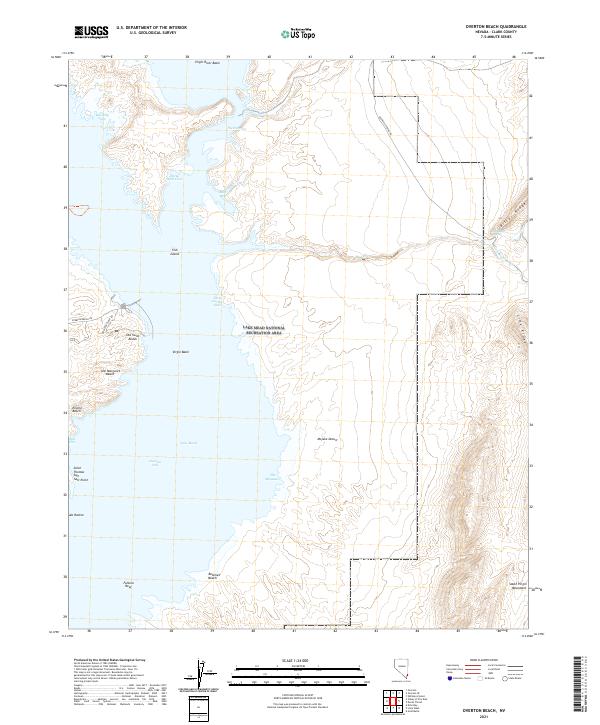 Overton Beach 2021 topographic map thumbnail