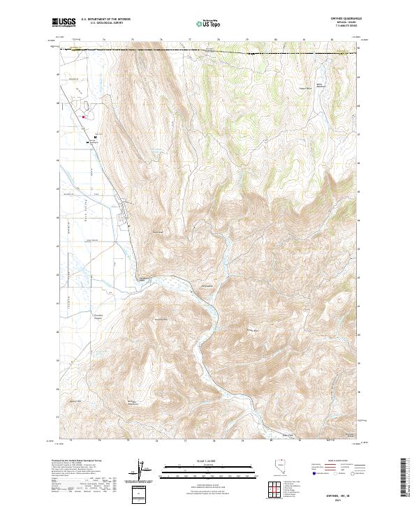 Owyhee 2021 topographic map thumbnail