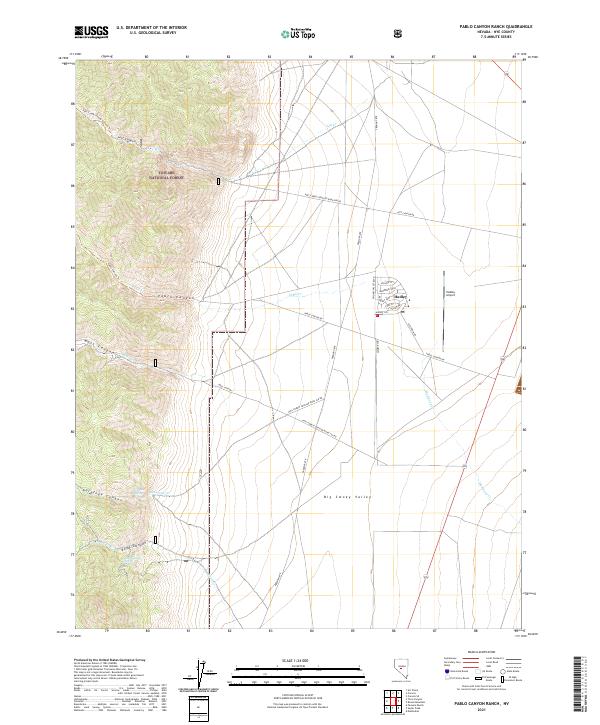 Pablo Canyon Ranch 2021 topographic map thumbnail