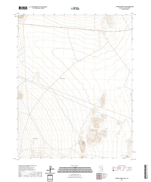 Pahroc Summit Pass topographic map thumbnail