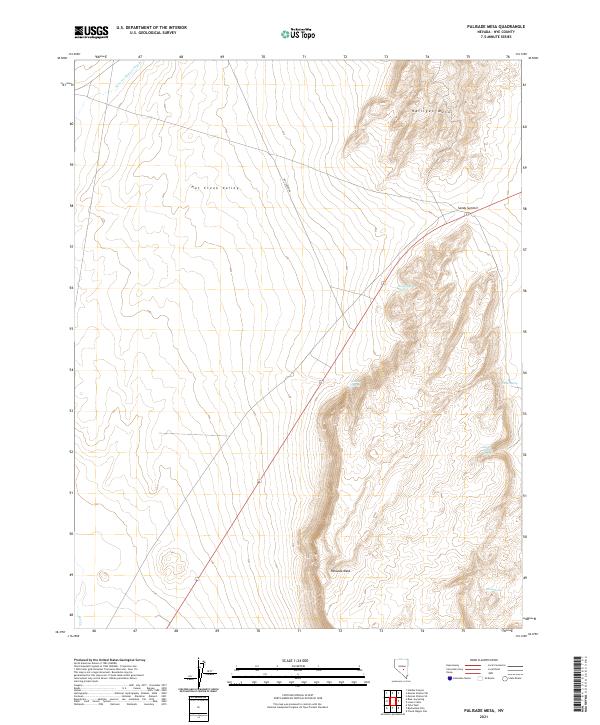 Palisade Mesa 2021 topographic map thumbnail
