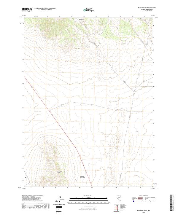 Palomino Ridge 2021 topographic map thumbnail