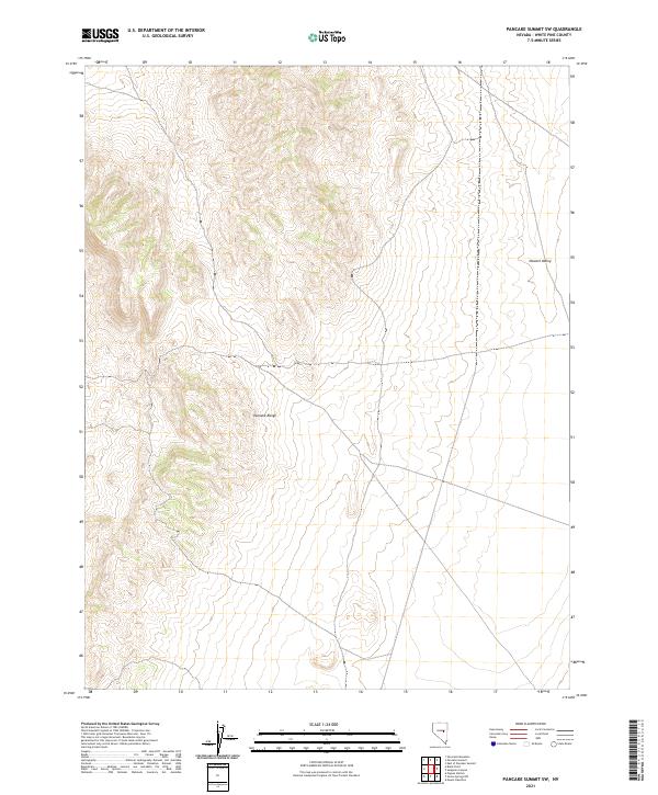 Pancake Summit SW topographic map thumbnail