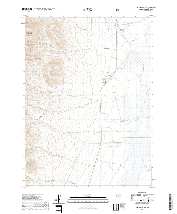 Paradise Valley topographic map thumbnail