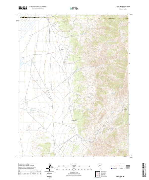 Paris Creek 2021 topographic map thumbnail