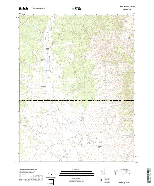 Parker Station 2021 topographic map thumbnail