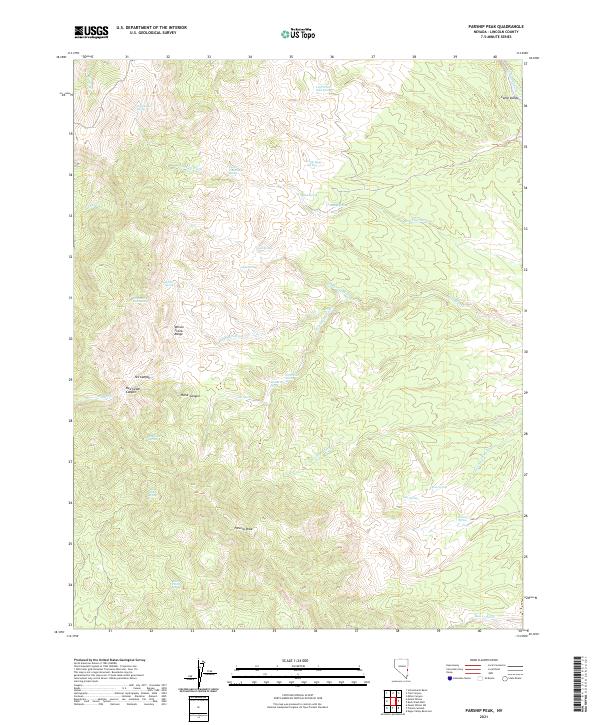 Parsnip Peak topographic map thumbnail