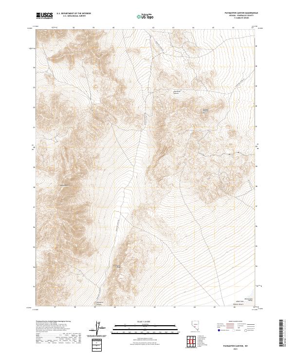 Paymaster Canyon 2021 topographic map thumbnail