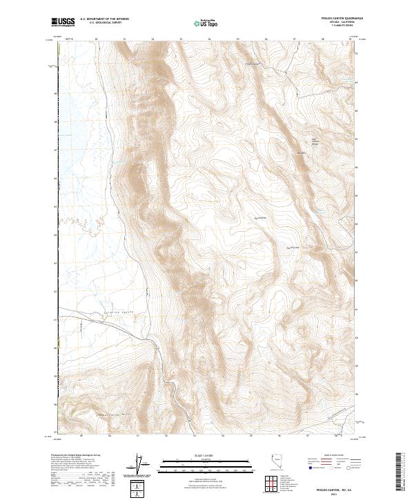 Pegleg Canyon topographic map thumbnail