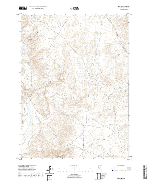 Peko Peak 2021 topographic map thumbnail