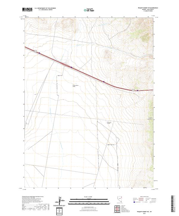 Pequop Summit SW 2021 topographic map thumbnail