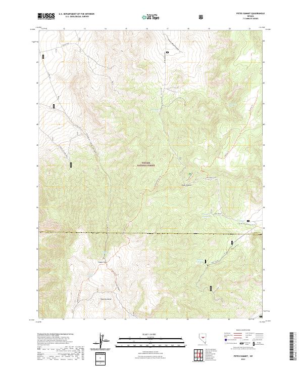 Petes Summit 2021 topographic map thumbnail