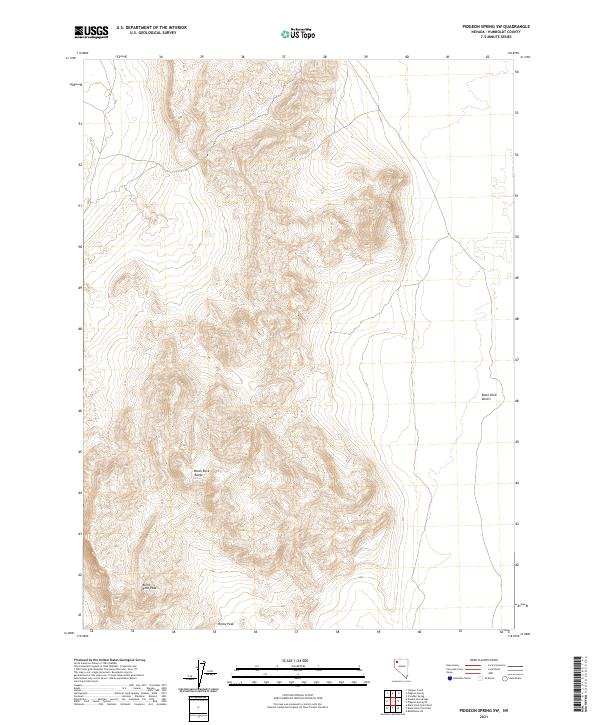 Pidgeon Spring SW 2021 topographic map thumbnail