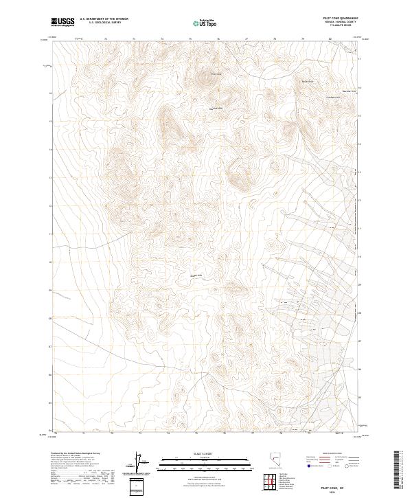 Pilot Cone 2021 topographic map thumbnail