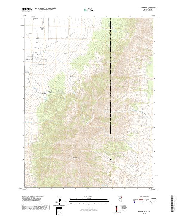 Pilot Peak 2021 topographic map thumbnail