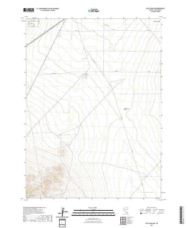 Pilot Peak NW topographic map thumbnail
