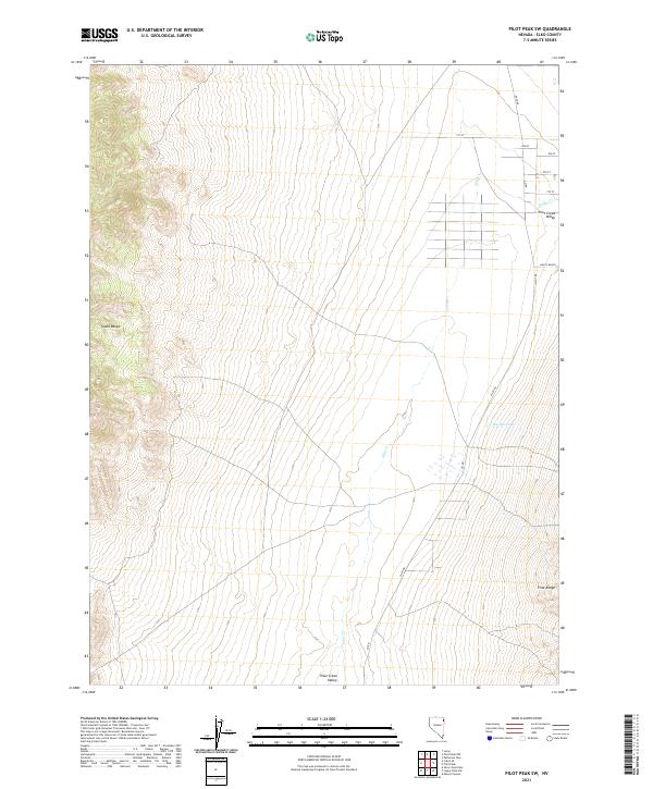 Pilot Peak SW 2021 topographic map thumbnail