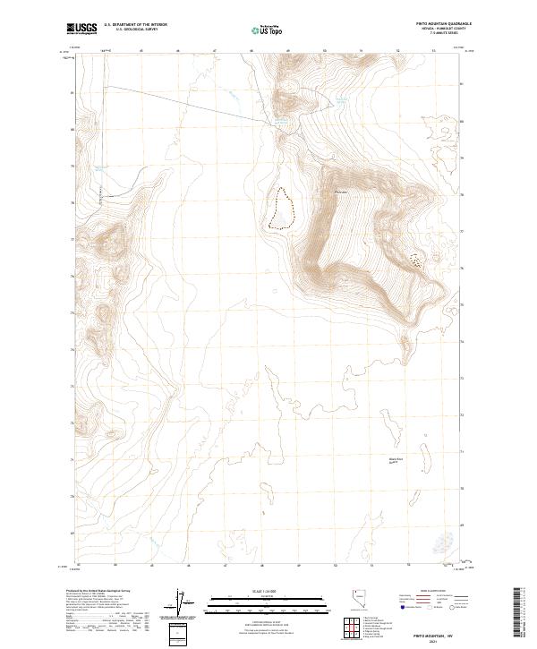 Pinto Mountain 2021 topographic map thumbnail