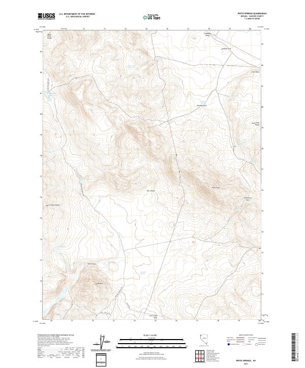 Pinto Springs topographic map thumbnail